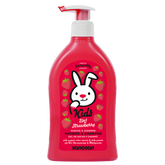 SANOSAN KIDS SHAMPOO AND SHOWER GEL WITH STRAWBERRY SCENT 400 ML